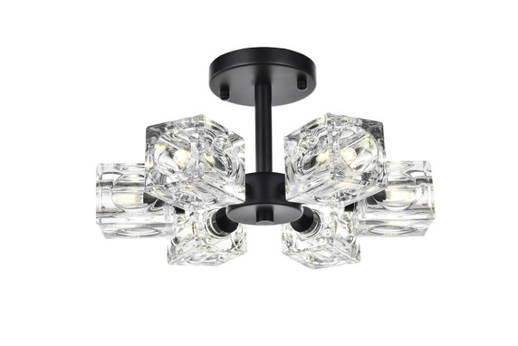 Semi-Flush Mts. Directional by Elegant Lighting ( 173 | LD920F14BK Lyra ) 
