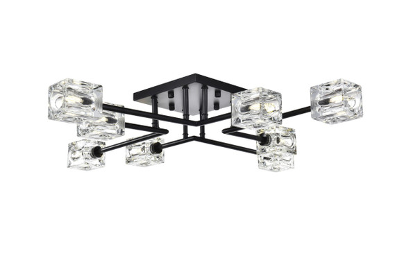 Flush Mounts Multi-Port/Cluster by Elegant Lighting ( 173 | LD920F32BK Lyra ) 