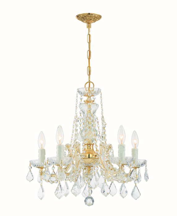 Mid. Chandeliers Candle by Crystorama ( 60 | 4476-GD-CL-MWP Maria Theresa ) 