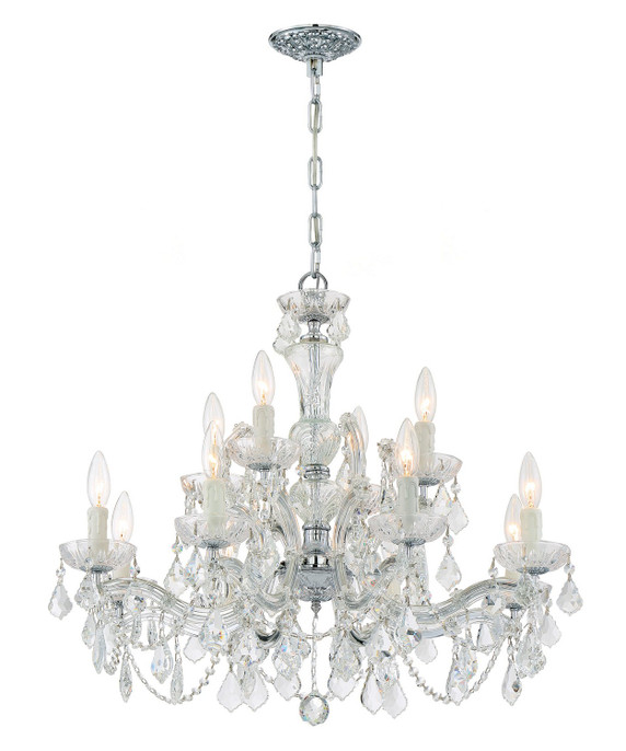 Mid. Chandeliers Candle by Crystorama ( 60 | 4479-CH-CL-MWP Maria Theresa ) 