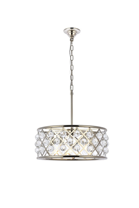 Pendants Drum Shade by Elegant Lighting ( 173 | 1213D20PN/RC Madison ) 