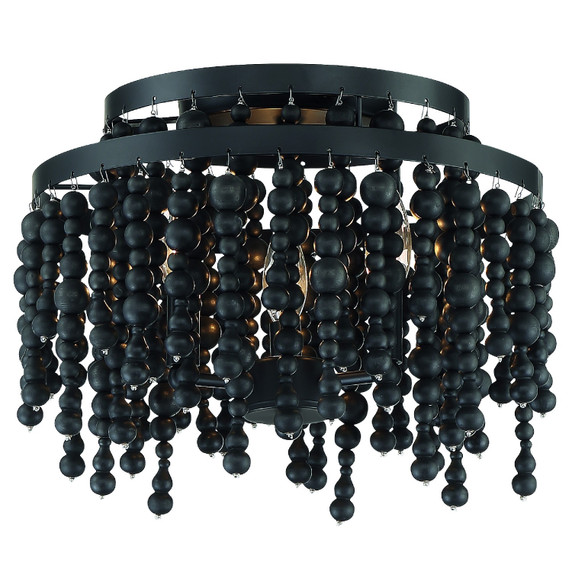 Semi-Flush Mts. Drum Shade by Crystorama ( 60 | POP-A5073-MK Poppy ) 