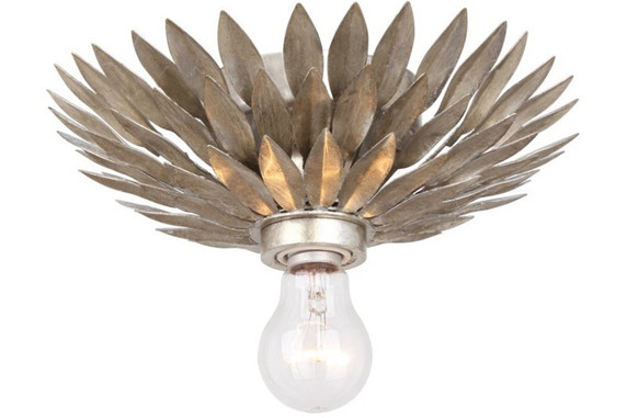 Flush Mounts Exposed Lamps by Crystorama ( 60 | 500-SA Broche ) 