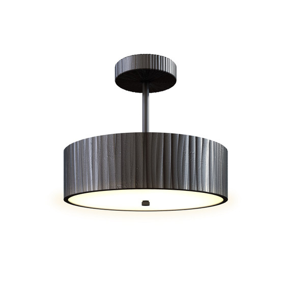 Semi-Flush Mts. Drum Shade by Alora ( 452 | SF361212UB Kensington ) 