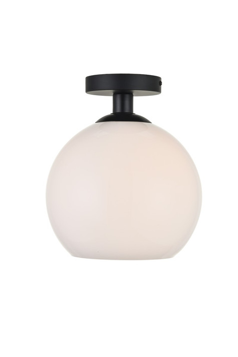 Flush Mounts Glass Down by Elegant Lighting ( 173 | LD2211BK BAXTER ) 