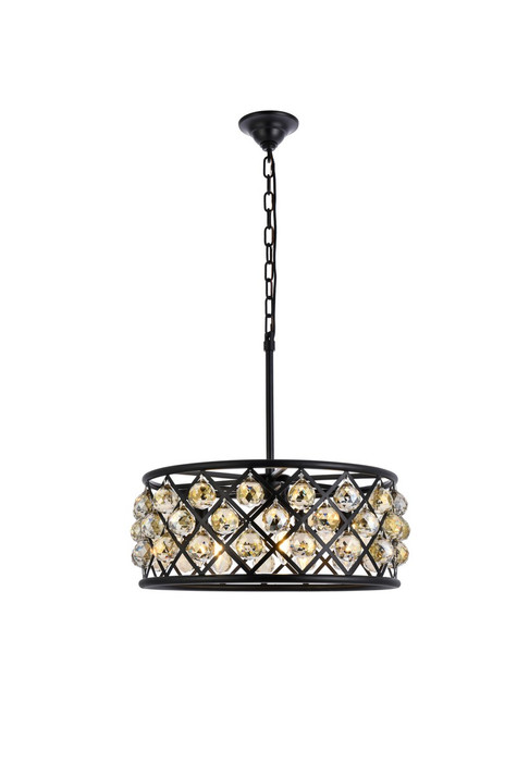 Mini Chandeliers Drum Shade by Elegant Lighting ( 173 | 1214D20MB-GT/RC Madison ) 