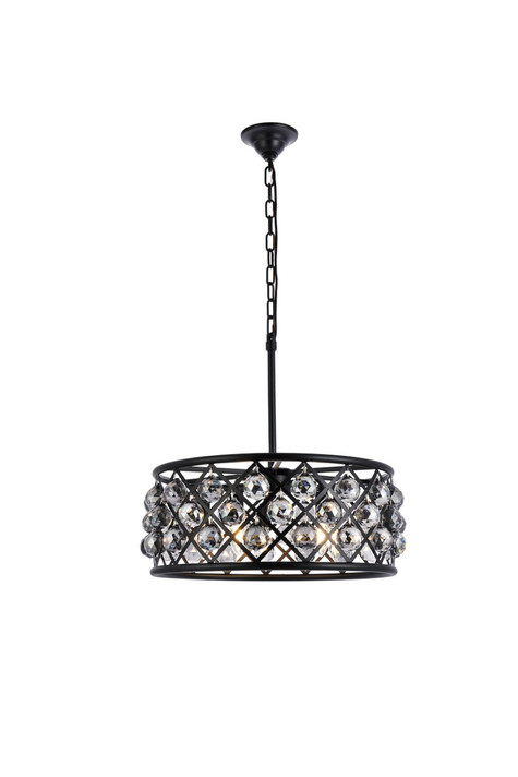 Mini Chandeliers Drum Shade by Elegant Lighting ( 173 | 1214D20MB-SS/RC Madison ) 