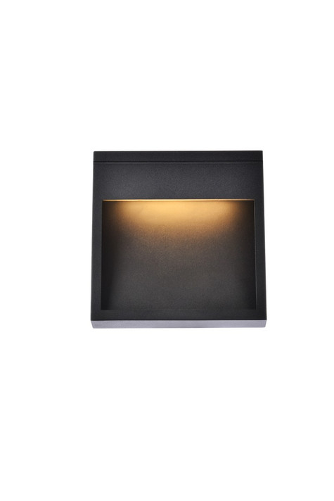 Exterior Wall Mt./Flush by Elegant Lighting ( 173 | LDOD4019BK Raine ) 