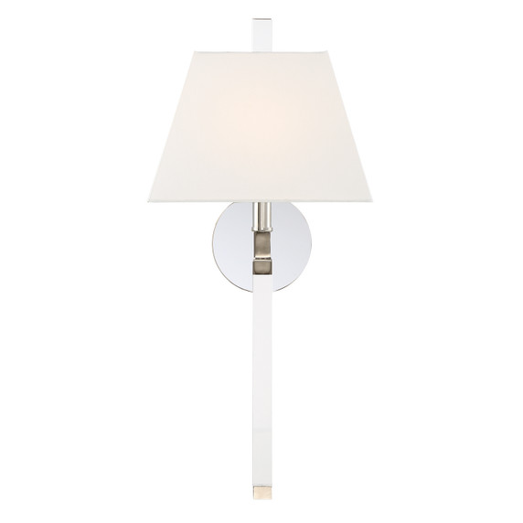 Sconces Single Candle by Crystorama ( 60 | REN-261-PN Renee ) 