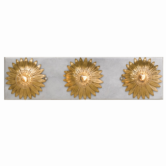Bathroom Fixtures Three Lights by Crystorama ( 60 | 503-GA-SA Broche ) 