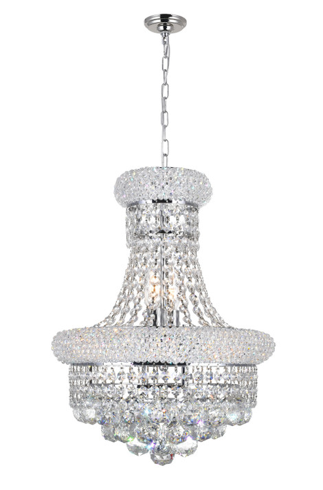 Mini Chandeliers Glass Shade by CWI Lighting ( 401 | 8001P14C Empire ) 