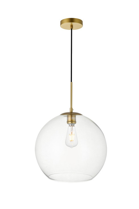 Pendants Glass Down by Elegant Lighting ( 173 | LD2216BR BAXTER ) 