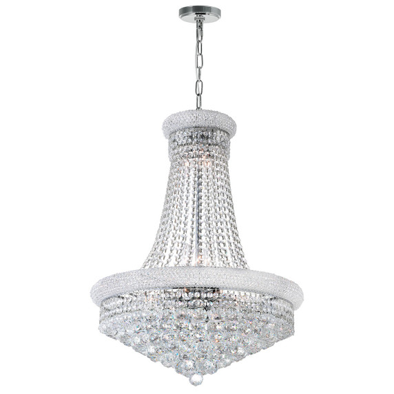 Mid. Chandeliers Glass Down by CWI Lighting ( 401 | 8001P24C Empire ) 