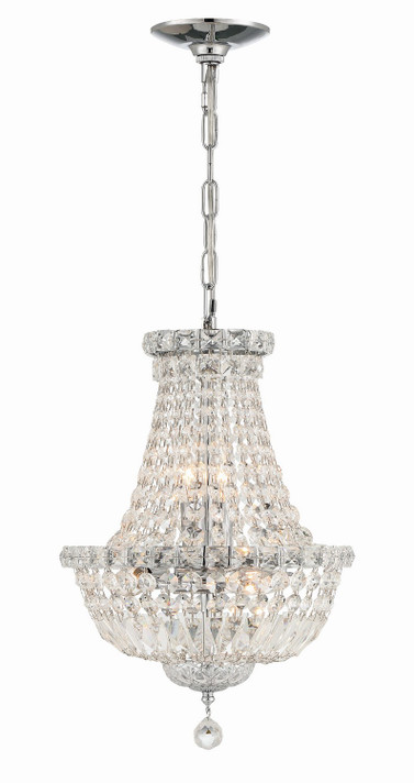 Mini Chandeliers Empire/Basket by Crystorama ( 60 | ROS-A1006-CH-CL-MWP Roslyn ) 