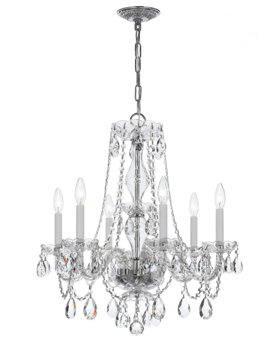 Mini Chandeliers Candle by Crystorama ( 60 | 5086-CH-CL-MWP Traditional Crystal ) 