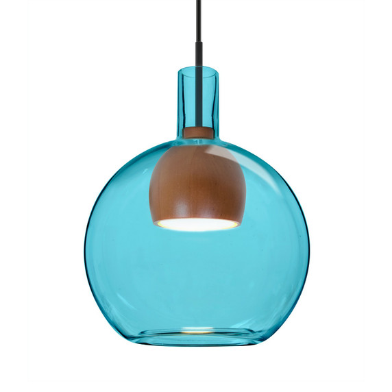 Mini Pendants Glass Down by Besa ( 74 | J-BENJIBLMD-LED-BK Besa Benji Pendant ) 