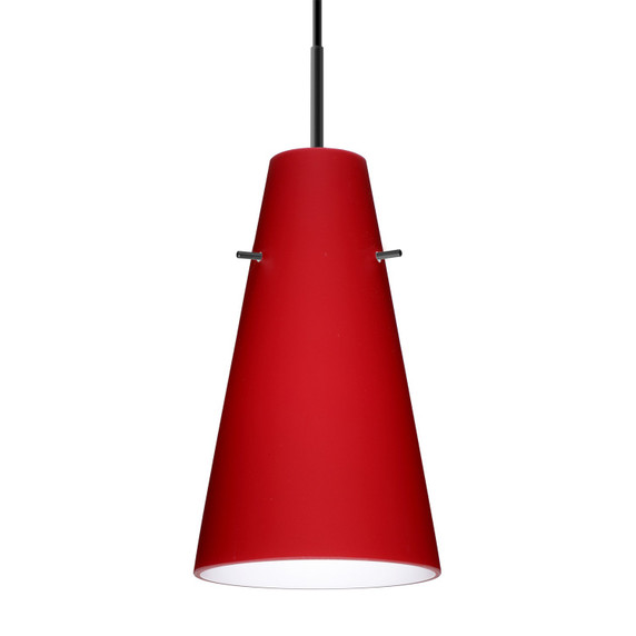 Mini Pendants Glass Down by Besa ( 74 | 1JT-4124RM-LED-BK Besa Cierro Pendant ) 