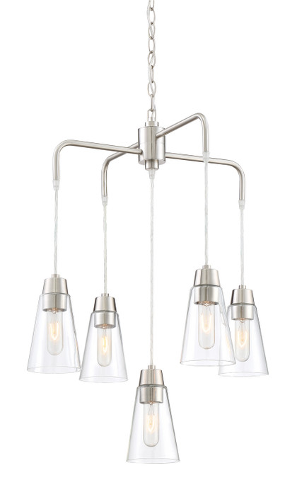 Mid. Chandeliers Glass Down by Designers Fountain ( 43 | 87885-SP Echo ) 
