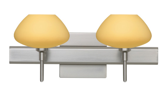 Bathroom Fixtures Two Lights by Besa ( 74 | 2SW-5410VM-SN-SQ Peri ) 