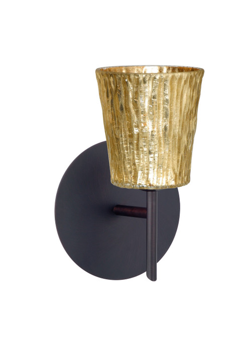 Sconces Single Glass by Besa ( 74 | 1SW-5125GF-BR Nico ) 