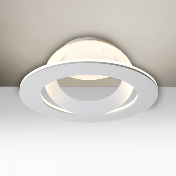 Semi-Flush Mts. Ring Shade/Halo by Besa ( 74 | CUE-LED-WH Besa Cue Flush Mount ) 
