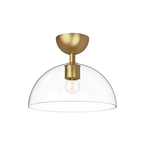 Semi-Flush Mts. Glass Down by Alora ( 452 | SF563012BGCL Jude ) 