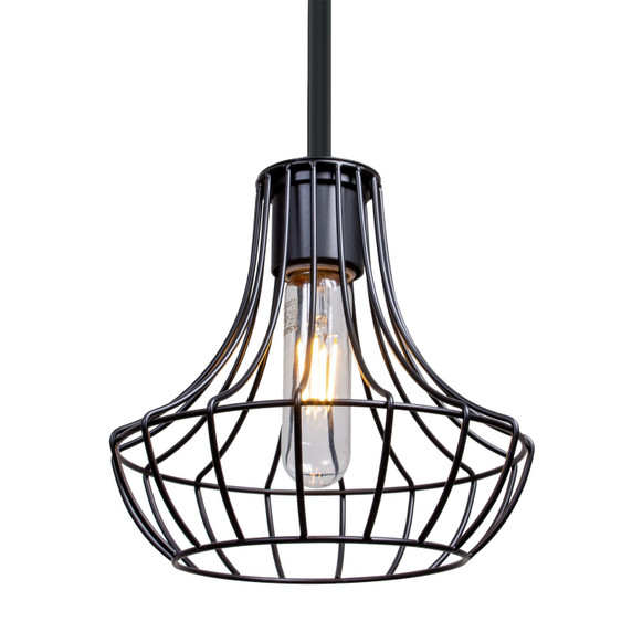 Mini Pendants Open Frame by Besa ( 74 | 1TT-SPEZ07-EDIL-BK Besa Spezza 7 Pendant ) 