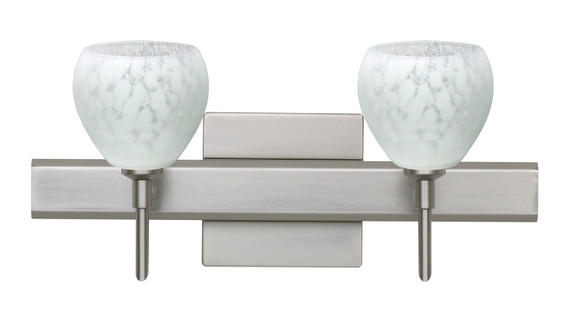 Bathroom Fixtures Two Lights by Besa ( 74 | 2SW-560519-SN-SQ Tay Tay ) 