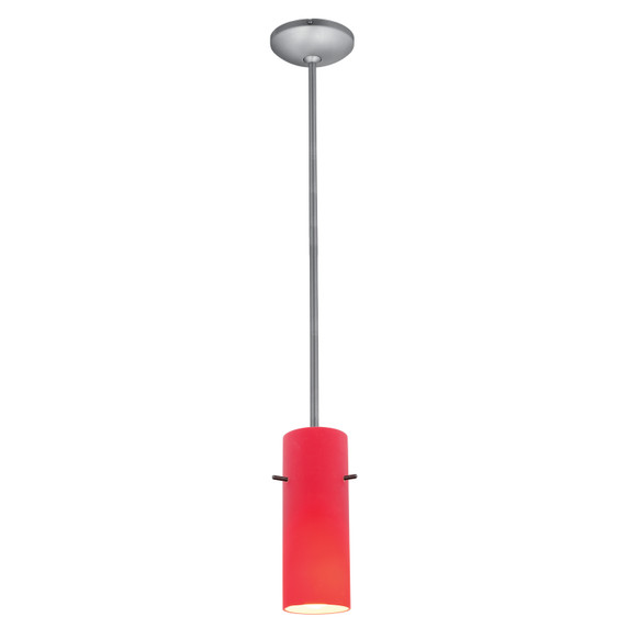 Mini Pendants Glass Down by Access ( 18 | 28030-3R-BS/RED Cylinder ) 