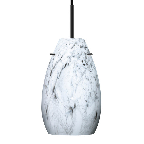 Mini Pendants Glass Down by Besa ( 74 | 1JC-4126MG-BK Besa Pera 9 Pendant ) 