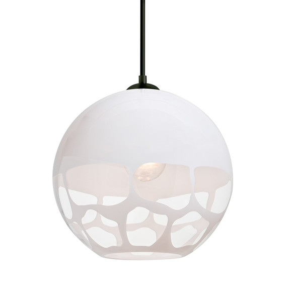 Mini Pendants Metal Shade by Besa ( 74 | J-ROCKYWH-LED-BK Besa Rocky Pendant ) 