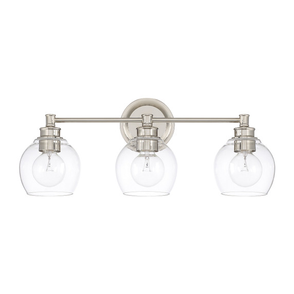 Bathroom Fixtures Three Lights by Capital Lighting ( 65 | 121131PN-426 Mid Century ) 
