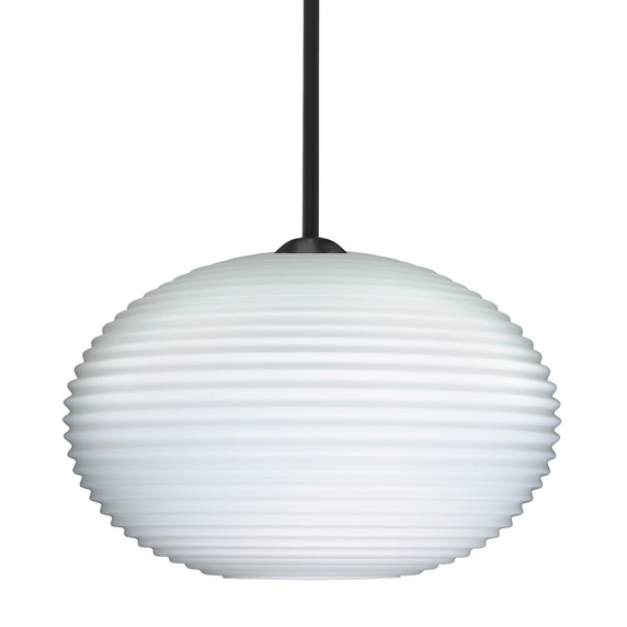 Mini Pendants Glass Down by Besa ( 74 | 1TT-491307-LED-BK Besa Pape 12 Pendant ) 