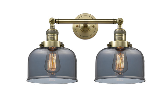 Bathroom Fixtures Two Lights by Innovations ( 405 | 208-AB-G73 Franklin Restoration ) 