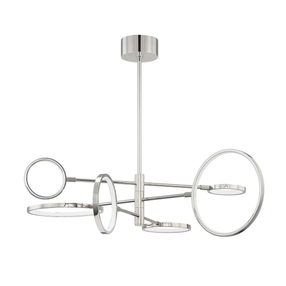 Large Chandeliers Geometric/Linear by Hudson Valley ( 70 | 4106-PN Saturn ) 