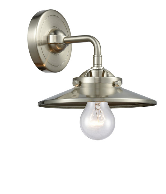 Sconces Single Glass by Innovations ( 405 | 284-1W-SN-M2-SN-LED Nouveau ) 