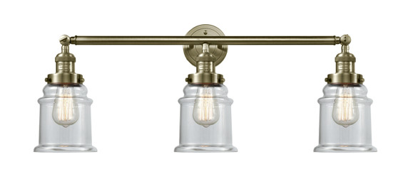 Bathroom Fixtures Three Lights by Innovations ( 405 | 205-AB-G182 Franklin Restoration ) 