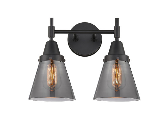Bathroom Fixtures Two Lights by Innovations ( 405 | 447-2W-BK-G63-LED Caden ) 