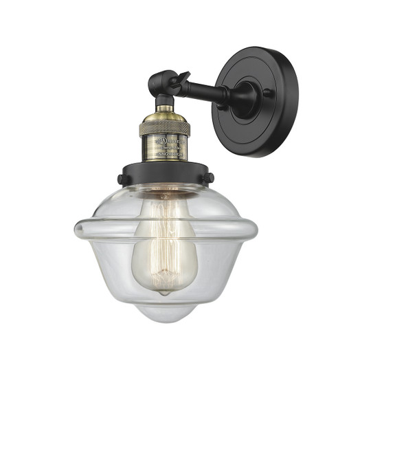 Sconces Single Glass by Innovations ( 405 | 203-BAB-G532-LED Franklin Restoration ) 