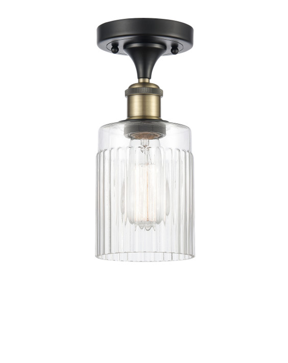 Semi-Flush Mts. Drum Shade by Innovations ( 405 | 516-1C-BAB-G342 Ballston ) 