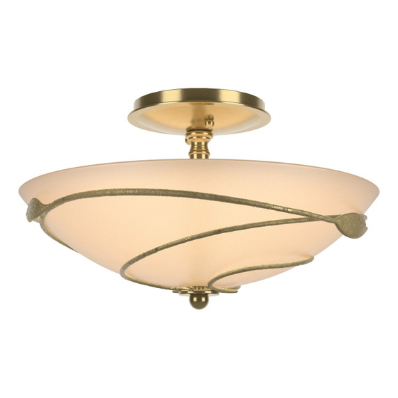 Semi-Flush Mts. Bowl Style by Hubbardton Forge ( 39 | 126712-SKT-86-SS0048 Leaf ) 