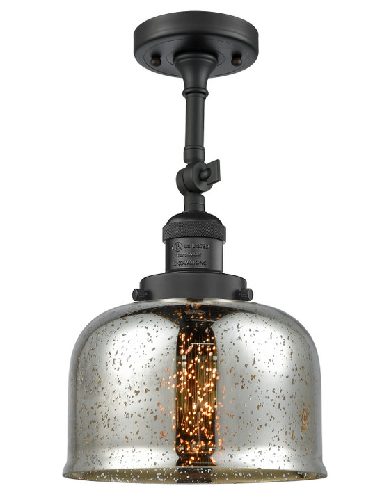 Semi-Flush Mts. Glass Down by Innovations ( 405 | 201F-BK-G78-LED Franklin Restoration ) 