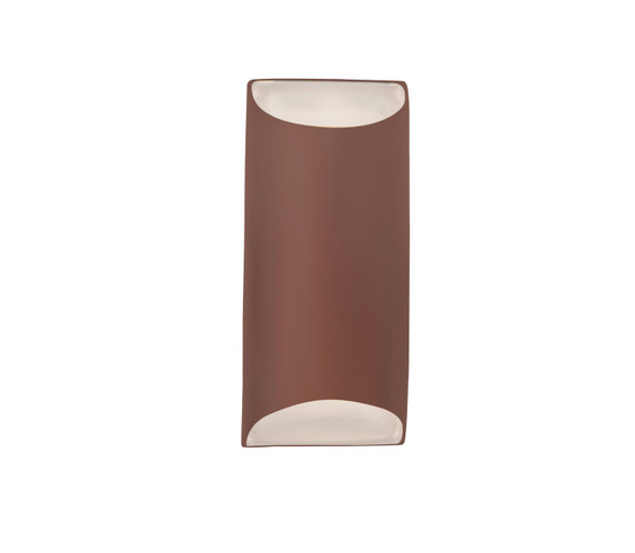 Sconces Pocket by Justice Designs ( 102 | CER-5755-CLAY Ambiance ) 