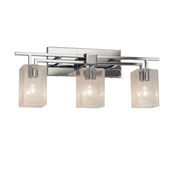 Bathroom Fixtures Three Lights by Justice Designs ( 102 | FSN-8703-15-SEED-CROM Fusion ) 