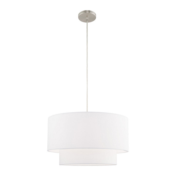 Pendants Drum Shade by Livex Lighting ( 107 | 41098-91 Meridian ) 