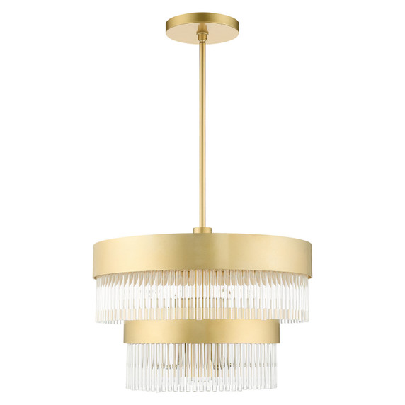 Mini Chandeliers Glass Shade by Livex Lighting ( 107 | 49824-33 Norwich ) 