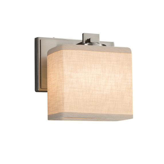 Sconces Drum Shade by Justice Designs ( 102 | FAB-8447-55-CREM-NCKL Textile ) 