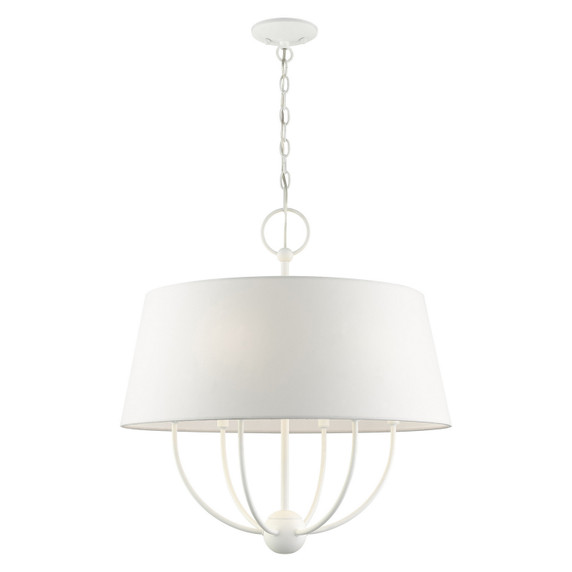 Mid. Chandeliers Drum Shade by Livex Lighting ( 107 | 49846-03 Ridgecrest ) 