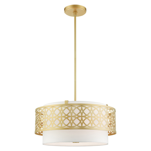Pendants Drum Shade by Livex Lighting ( 107 | 49865-33 Calinda ) 