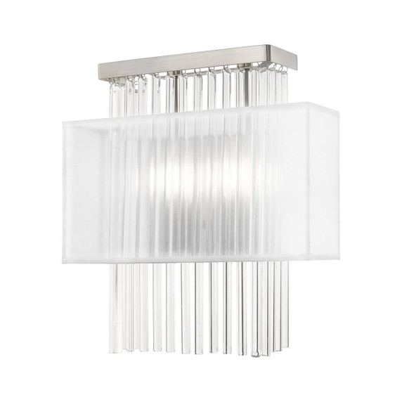 Semi-Flush Mts. Drum Shade by Livex Lighting ( 107 | 41148-91 Alexis ) 